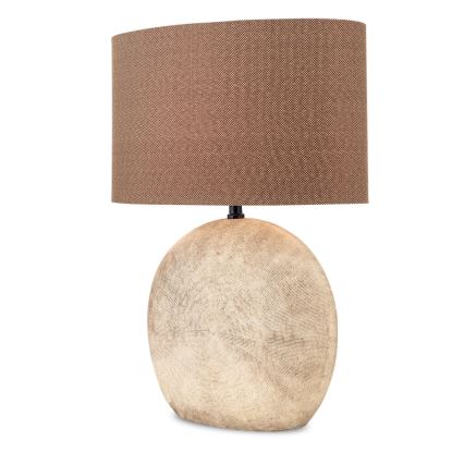 Table lamp ETHNO 1xE27/60W/230V ceramics brown/beige