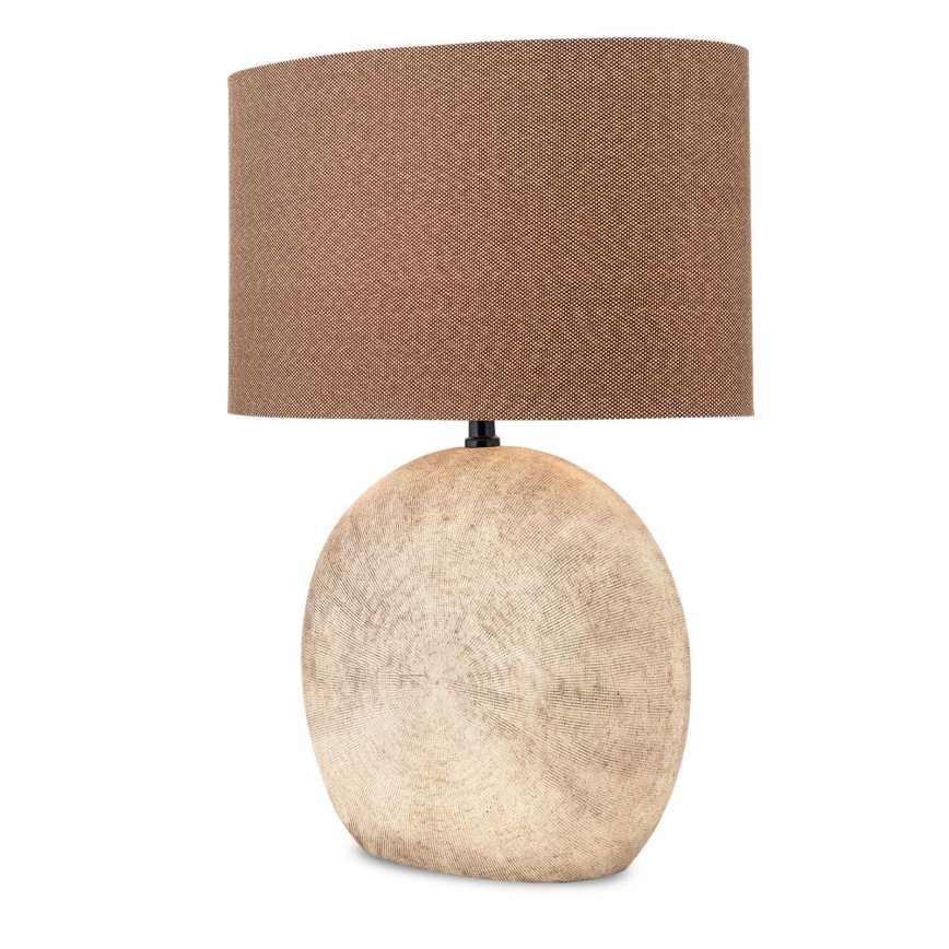 Table lamp ETHNO 1xE27/60W/230V ceramics brown/beige