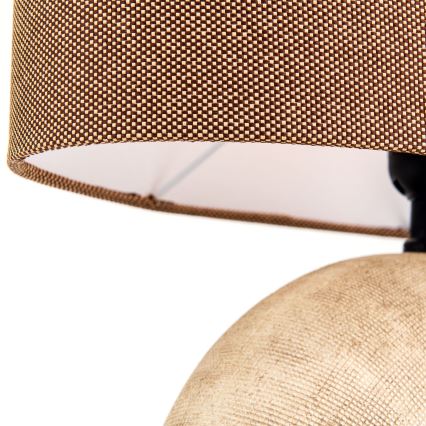 Table lamp ETHNO 1xE27/60W/230V ceramics brown/beige
