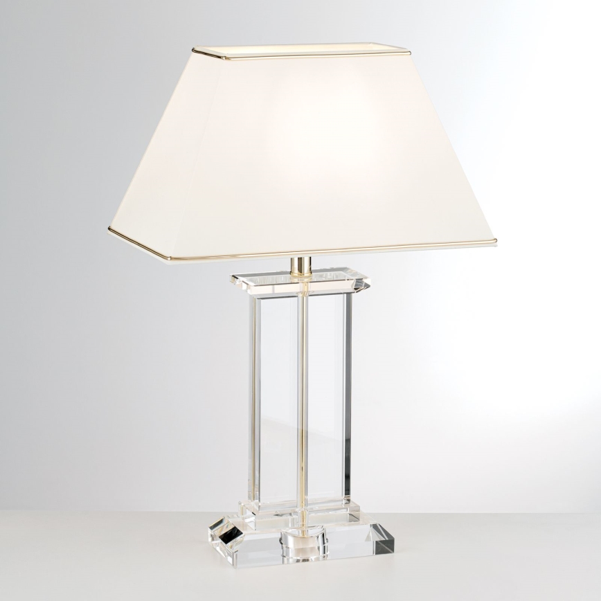 Crystal table lamp VERONIQUE 1xE27/60W/230V creamy/gold