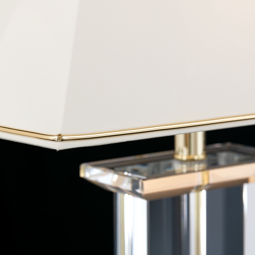 Crystal table lamp VERONIQUE 1xE27/60W/230V creamy/gold