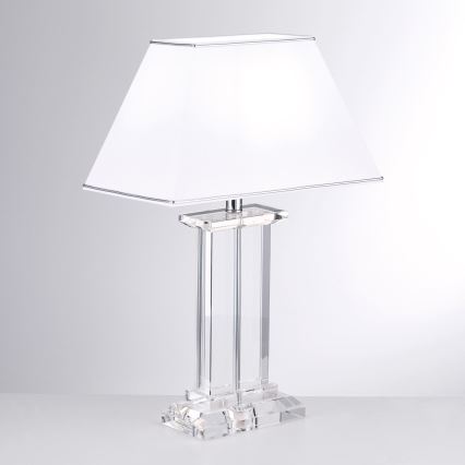 Crystal table lamp VERONIQUE 1xE27/60W/230V white/clear