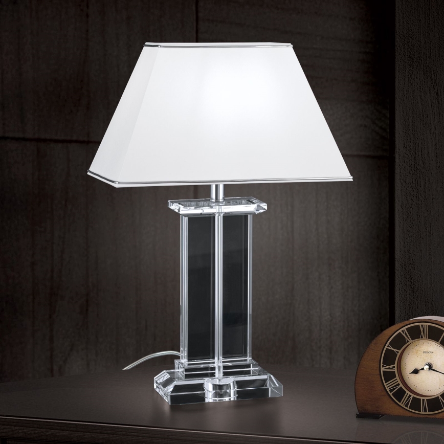 Crystal table lamp VERONIQUE 1xE27/60W/230V white/clear