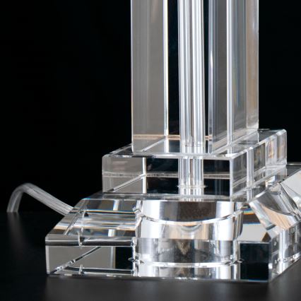 Crystal table lamp VERONIQUE 1xE27/60W/230V white/clear