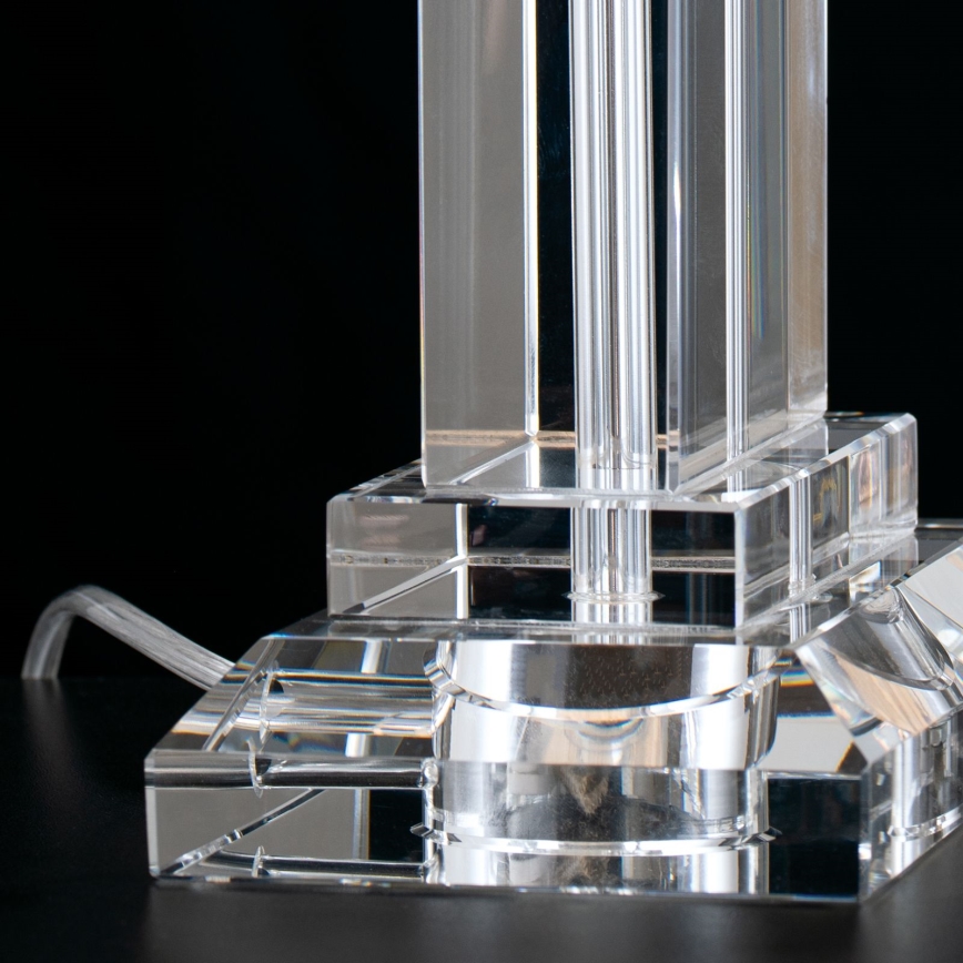 Crystal table lamp VERONIQUE 1xE27/60W/230V white/clear