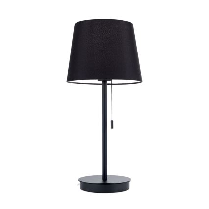 Table lamp with USB port LUDWIG 1xE27/40W/230V 50 cm black