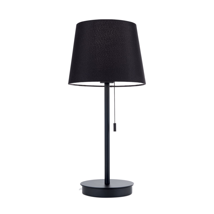 Table lamp with USB port LUDWIG 1xE27/40W/230V 50 cm black