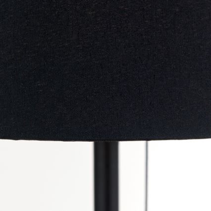 Table lamp with USB port LUDWIG 1xE27/40W/230V 50 cm black