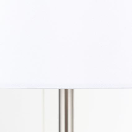 Table lamp with USB port LUDWIG 1xE27/40W/230V 50 cm white/matte chrome
