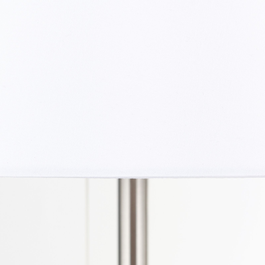 Table lamp with USB port LUDWIG 1xE27/40W/230V 50 cm white/matte chrome