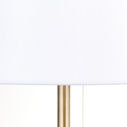 Table lamp with USB port LUDWIG 1xE27/40W/230V 50 cm white/gold