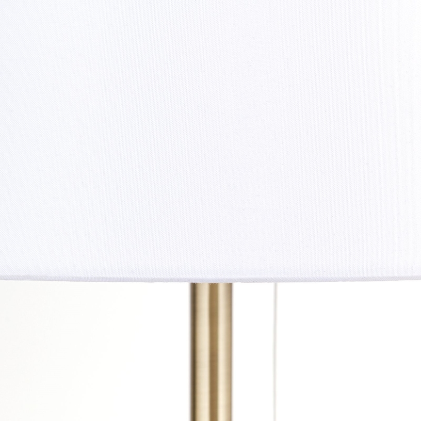 Table lamp with USB port LUDWIG 1xE27/40W/230V 50 cm white/gold