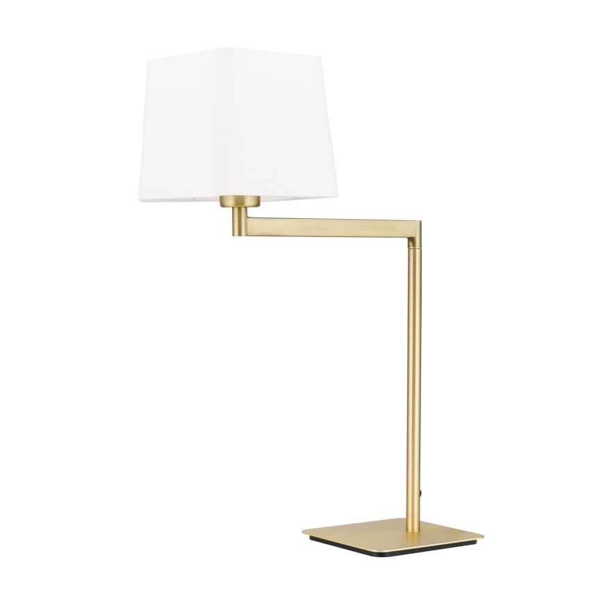 Table lamp CARLTON 1xE27/40W/230V white/gold
