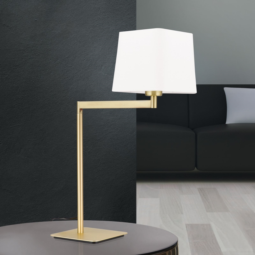 Table lamp CARLTON 1xE27/40W/230V white/gold