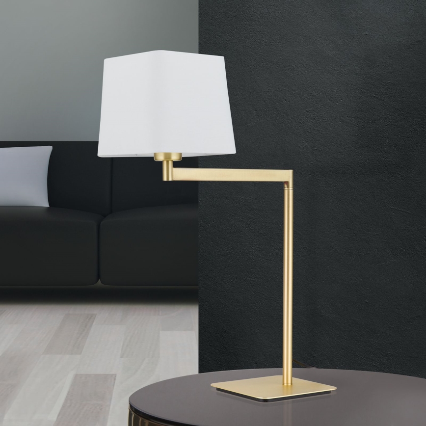 Table lamp CARLTON 1xE27/40W/230V white/gold