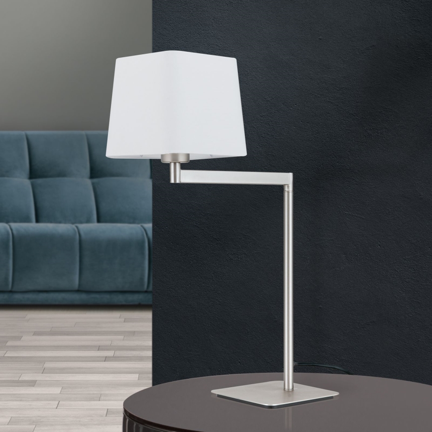 Table lamp CARLTON 1xE27/40W/230V white/matte chrome