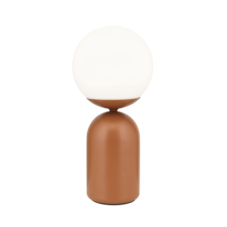 Table lamp STANLEY 1xE14/25W/230V ceramics/brown