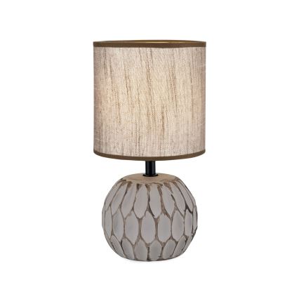 Table lamp PINIA 1xE14/25W/230V ceramics beige/grey