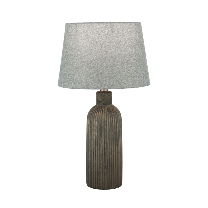 Table lamp ORCHID 1xE27/40W/230V ceramics brown/grey