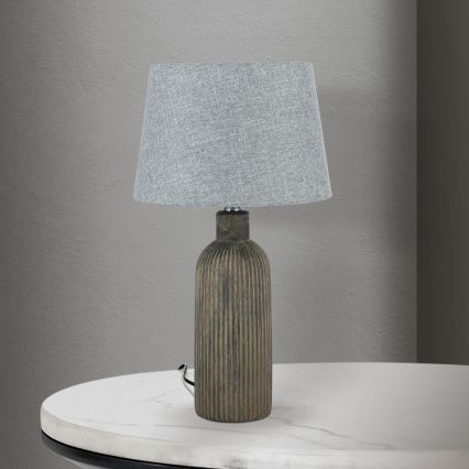 Table lamp ORCHID 1xE27/40W/230V ceramics brown/grey