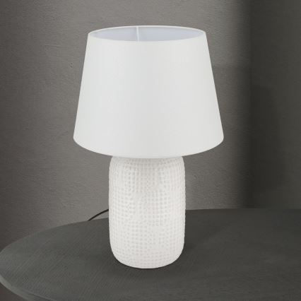 Table lamp CORAL 1xE27/40W/230V ceramics/white