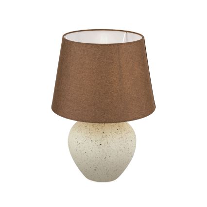 Table lamp MASAI 1xE27/40W/230V ceramics brown/beige