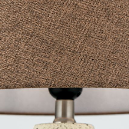 Table lamp MASAI 1xE27/40W/230V ceramics brown/beige