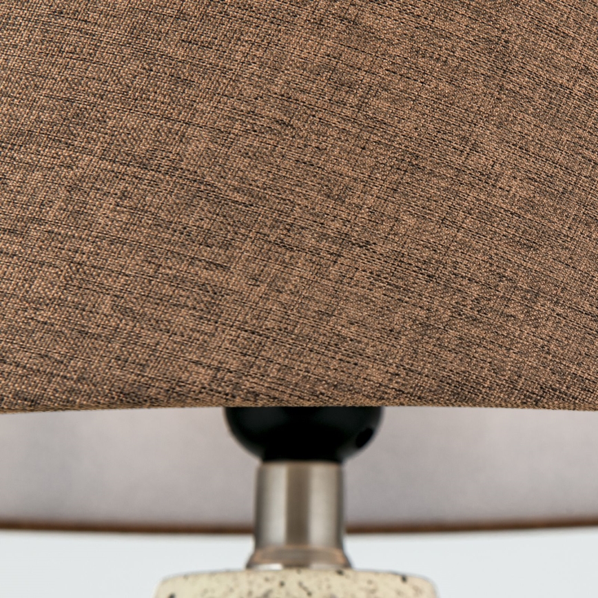 Table lamp MASAI 1xE27/40W/230V ceramics brown/beige