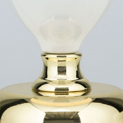Table lamp OVUM 1xE27/40W/230V 48 cm ceramics white/gold