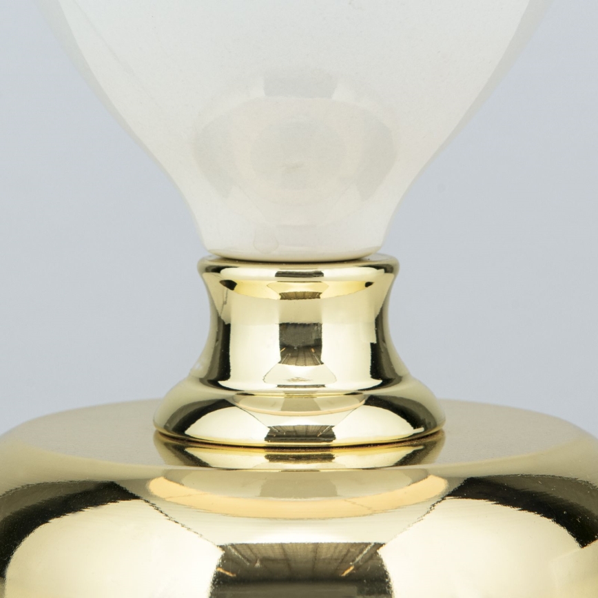 Table lamp OVUM 1xE27/40W/230V 48 cm ceramics white/gold