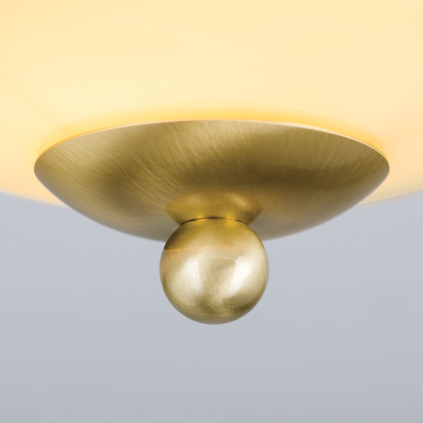 LANDHAUS ceiling light 1x E27/60W/230V Ø 21 cm brass/beige/blue