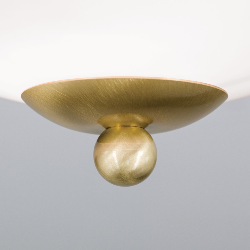 LANDHAUS ceiling light 1xE27/60W/230V Ø 21 cm brass/white/blue