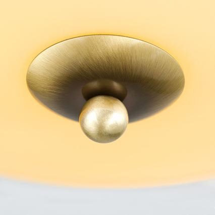 LANDHAUS ceiling light 3xE27/60W/230V Ø 35 cm bronze/beige/blue