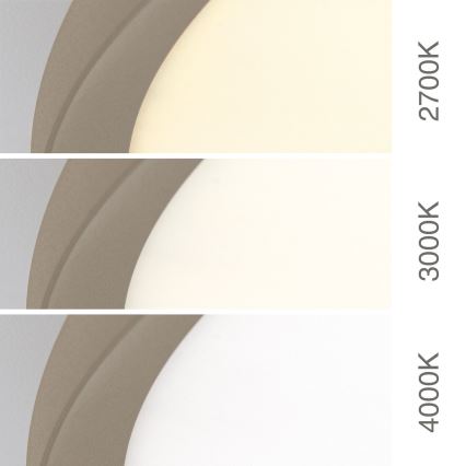 KANT LED Ceiling Light, 66 W, 230 V, Selectable 2700/3200/4000 K, Ø 80 cm, Beige