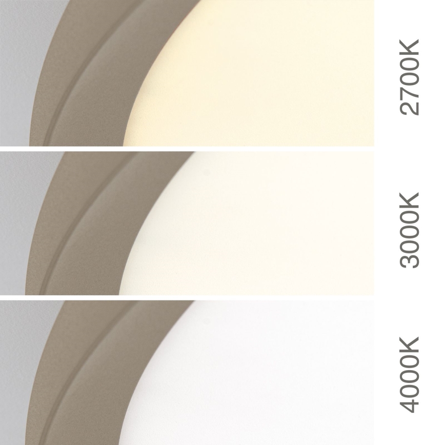 KANT LED Ceiling Light, 66 W, 230 V, Selectable 2700/3200/4000 K, Ø 80 cm, Beige