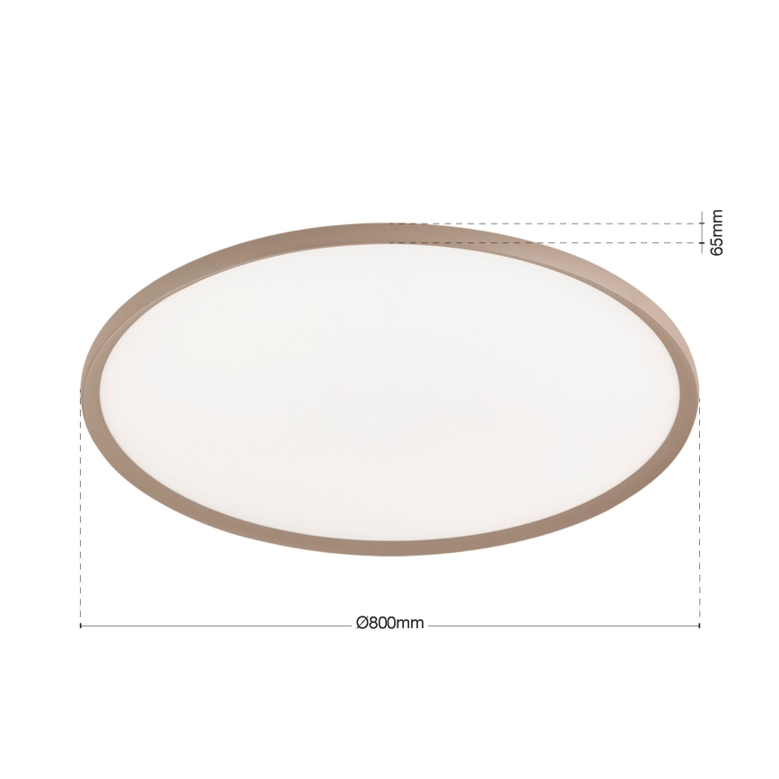 KANT LED Ceiling Light, 66 W, 230 V, Selectable 2700/3200/4000 K, Ø 80 cm, Beige