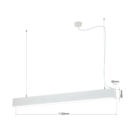 LED Ceiling/Pendant Light 2-in-1 PALKKI LED/38W/230V 3000/4000/5000K White
