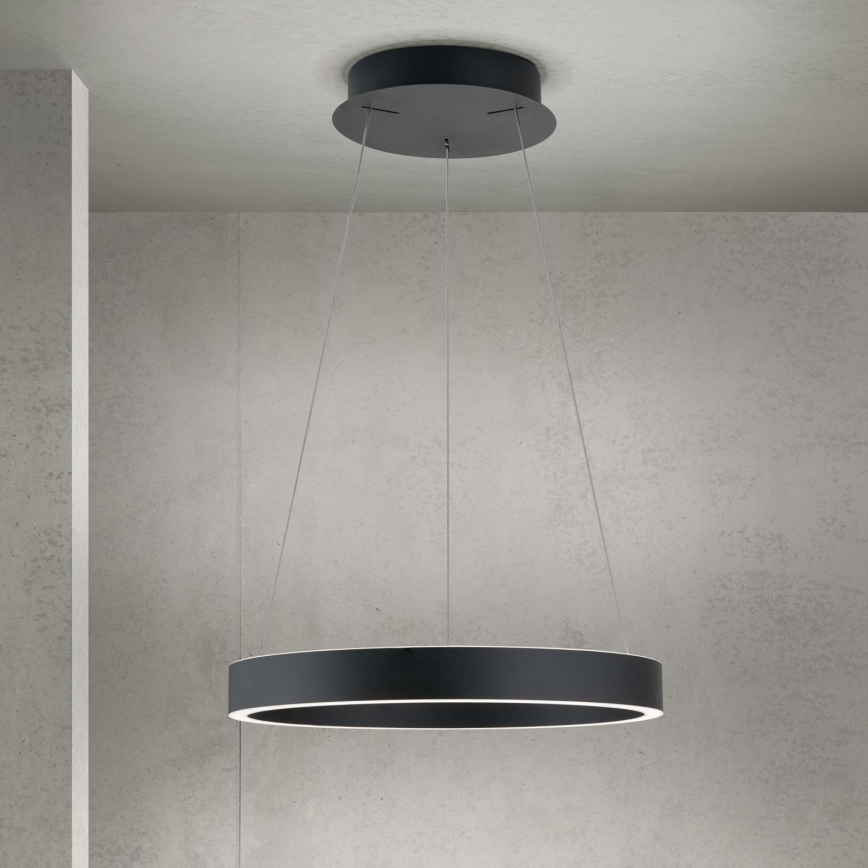KOLK dimmable LED pendant on cable, LED/40W/230V, 2700/3000/4000K, Ø 40 cm, black