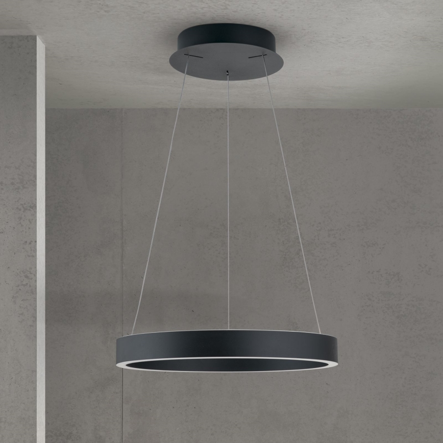 KOLK dimmable LED pendant on cable, LED/40W/230V, 2700/3000/4000K, Ø 40 cm, black