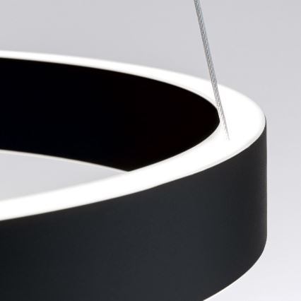 KOLK dimmable LED pendant on cable, LED/40W/230V, 2700/3000/4000K, Ø 40 cm, black