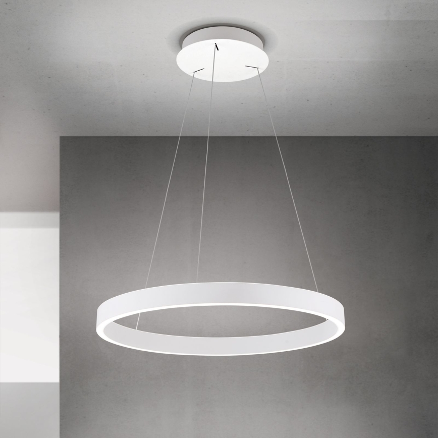 KOLK Dimmable LED Cable Pendant LED/60W/230V 2700/3000/4000K Ø 60 cm White