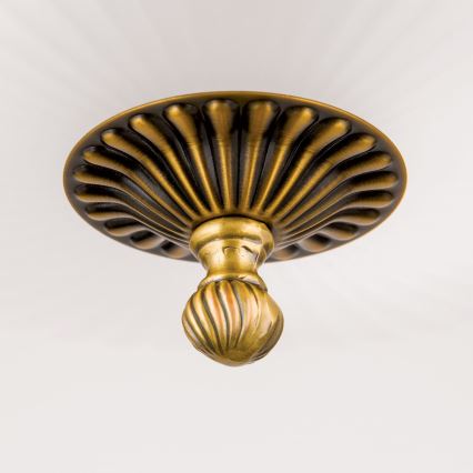 Chandelier on a chain ROCCA 9xE27/60W/230V d. 75 cm bronze/white