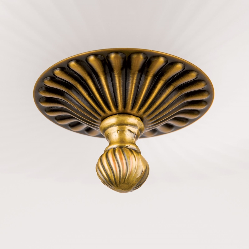 Chandelier on a chain ROCCA 9xE27/60W/230V d. 75 cm bronze/white