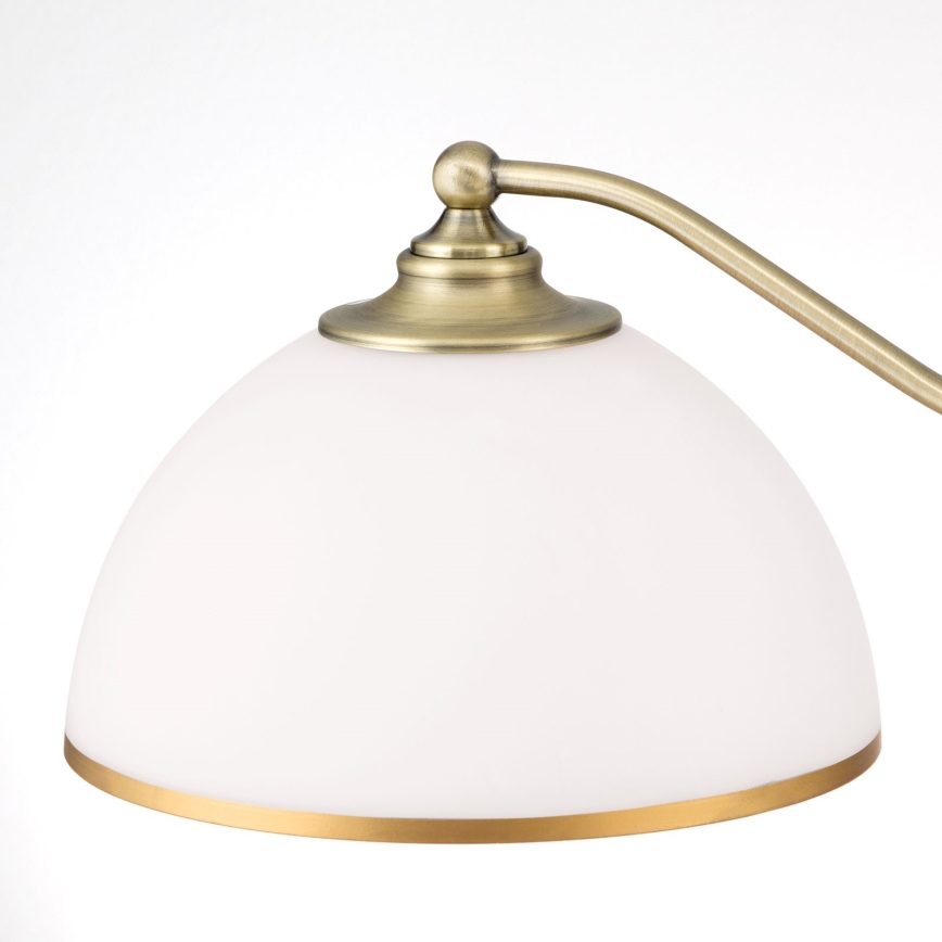 Chandelier on a chain OLD LAMP 3xE27/40W/230V d. 65 cm white/brass
