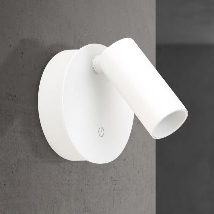 LED Dimmable Rechargeable Touch-Control Wall Spotlight LUXY LED/1W/5V 2200 mAh 2700/3000/4000K white