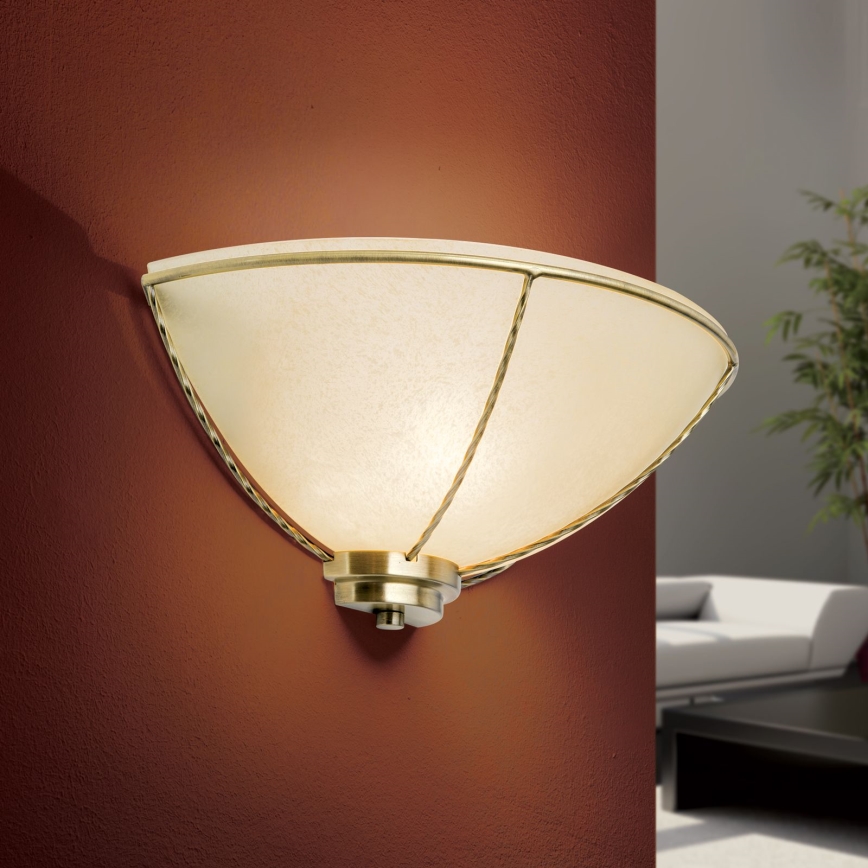 MAURO Wall Light 1xE27/60W/230V Bronze