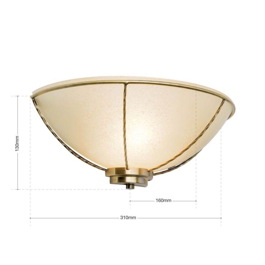 MAURO Wall Light 1xE27/60W/230V Bronze