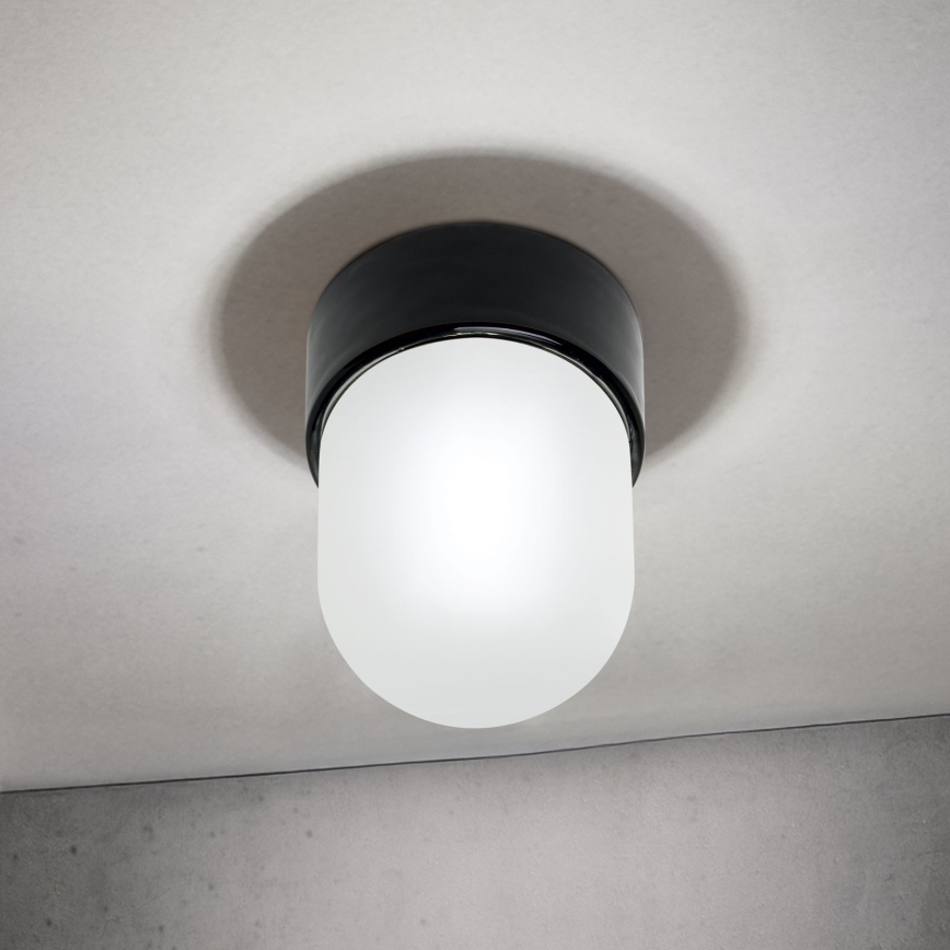 Ceiling light OSTIA 1xE27/40W/230V Ø 9.8 cm black