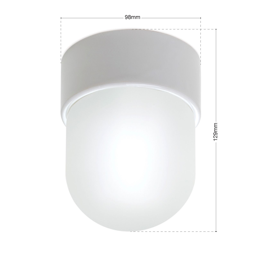 Ceiling light OSTIA 1x E27/40W/230V, Ø 9.8 cm, white