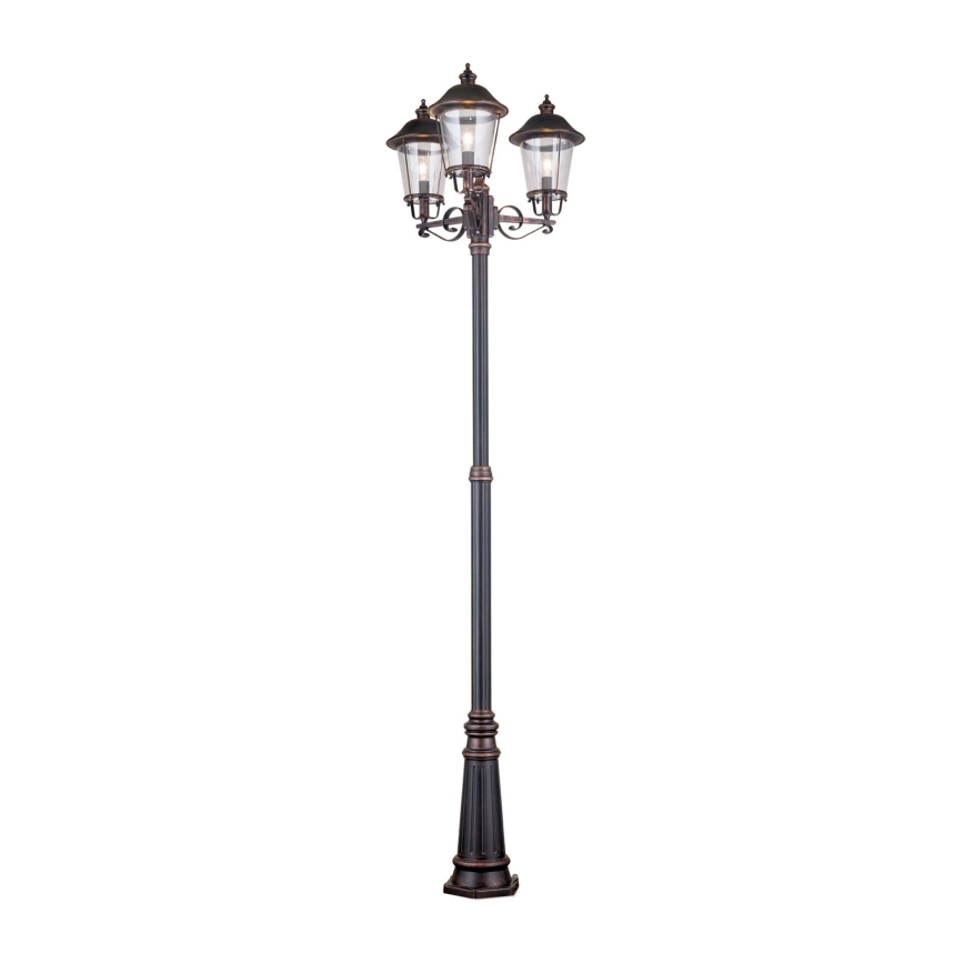 Outdoor lamp KENZO 3xE27/100W/230V IP44 bronze/patina